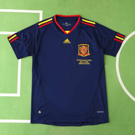 David Villa #7 - Spain 2010 World Cup Final Retro Jersey Trikot Soccer Shirt